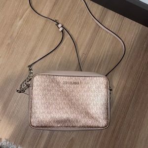 Michael Kors Rose Gold Crossbody Purse